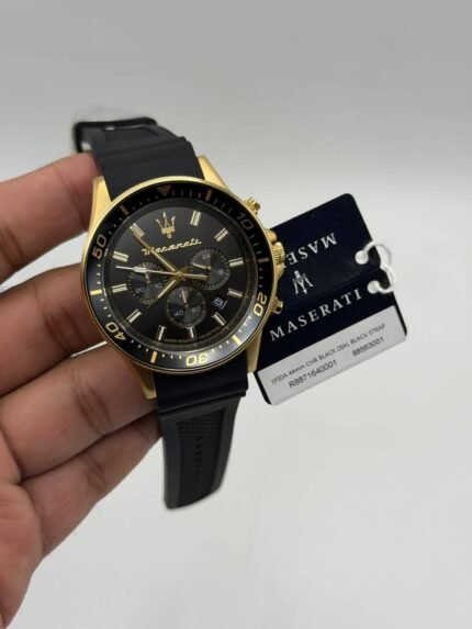 Maserati-Sfida-Black-Dial-Black-Silicone-Strap-Quartz