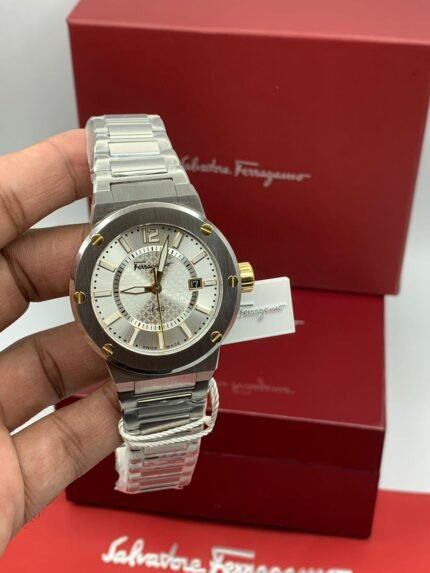Salvatore-Ferragamo F-80-Classic-White-Dial-Silver