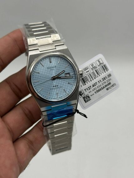 Tissot-Prx-Powermatic-80-Ice-Blue-Dial-Silver