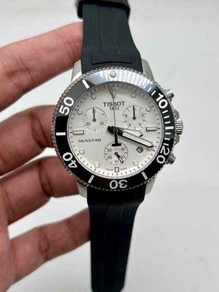 Tissot-Seastar-1000-Chronograph-White-Dial-Rubber-Strap
