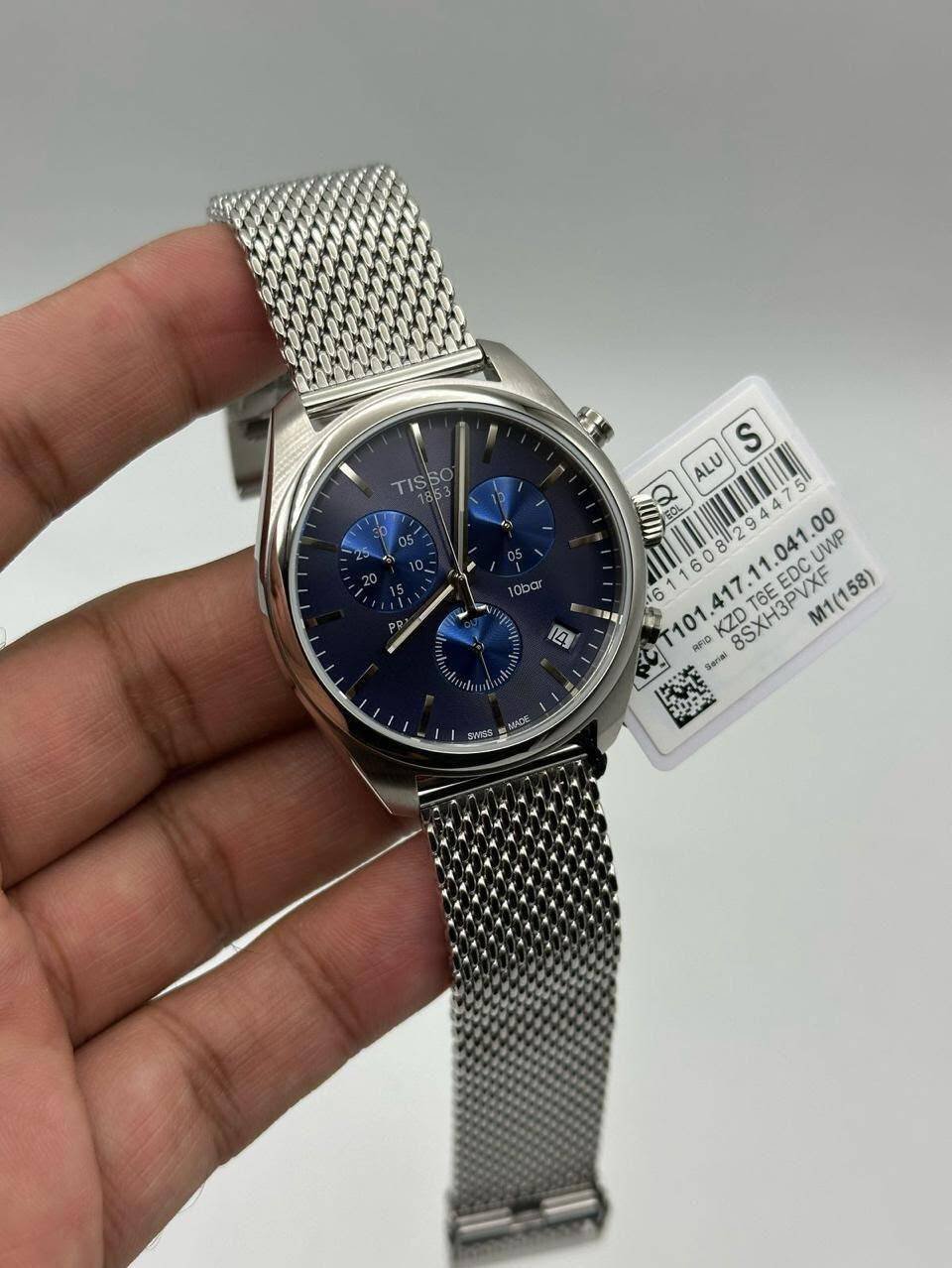 Tissot-T-Classic-Blue-Dial-Shappher-Chain-Silver Tissot-T-Classic-Blue-Dial-Shappher-Chain-Silver