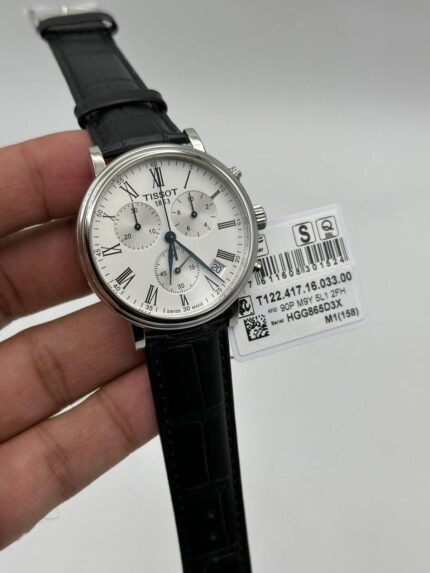 Tissot-Carson-Premium-Chronograh-White-Dial-Chronograph-Leather-Strap