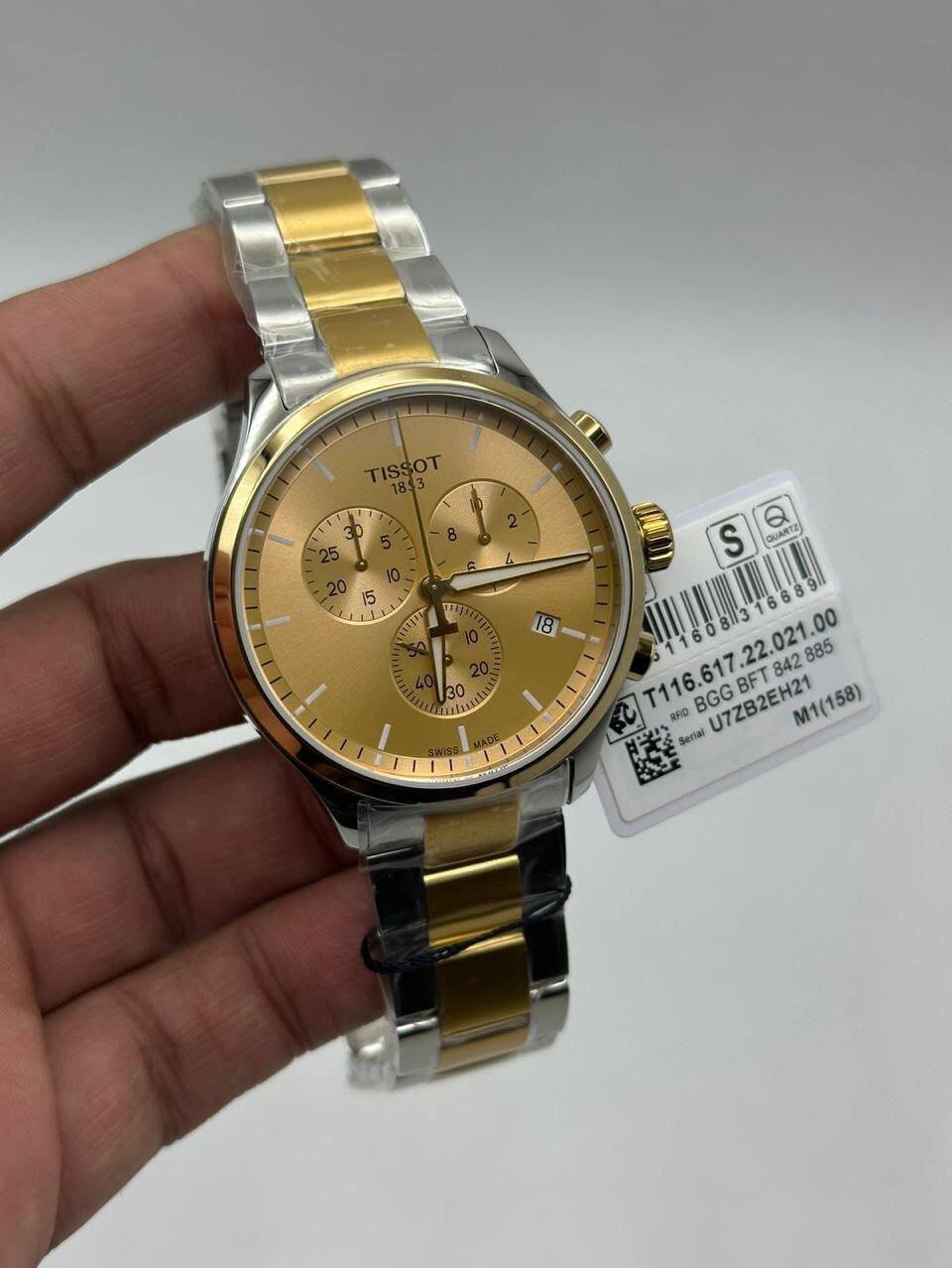 Tissot-Chrono-XL-Classic-Gold-Dial-Chronograph-Two-Tone Tissot-Chrono-XL-Classic-Gold-Dial-Chronograph-Two-Tone